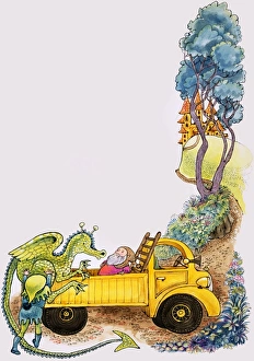 Images Dated 29th November 2007: Dragon in truck