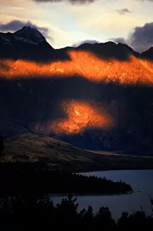 Threat Collection: Dramatic light on the Cook range of mountains, New Zealand