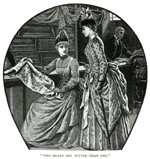 Choosing Gallery: At the drapers shop 1887