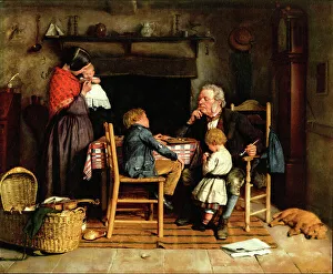 Draughts Prints: The Draughts Players by Joseph Clark