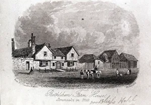 The National Brewery Centre Archives Gallery: Drawing of the Blighs Hotel, Sevenoaks, Kent