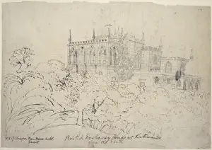 Collecting Prints: Drawing of the British Embassy, Kathmandu, Nepal. Signed by