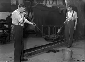 Drawing out a Glass Rod