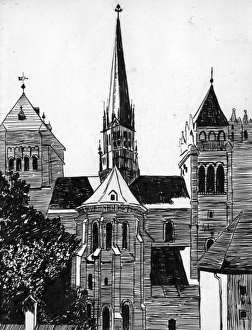 Images Dated 23rd January 2017: Drawing by Harold Auerbach, Geneva, Switzerland
