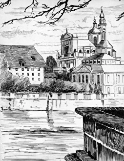Images Dated 23rd January 2017: Drawing by Harold Auerbach, Solothurn, Switzerland