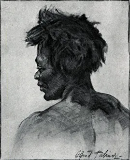 Palmer Prints: Drawing of a lady from behind