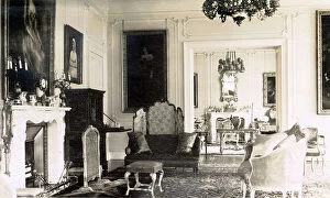 Fireplace Collection: Drawing Room, Kilconquhar House, Kilconquhar, Fife, Scotland Date: 1930s