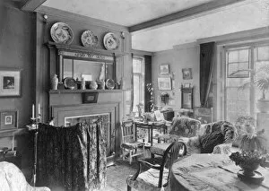 1885 Collection: Drawing Room at Thomas Hardys home, Max Gate