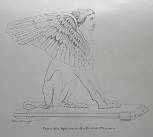 Drawing of a Sphinx
