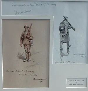 Two drawings of British Tommies