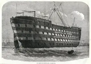 Supported Prints: Dreadnought Hospital ship at Greenwich 1870
