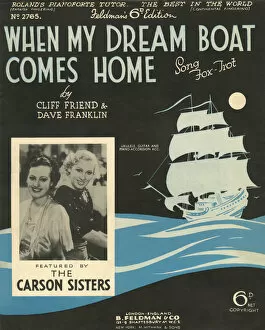 Images Dated 29th August 2017: When my dream boat comes home - Music Sheet Cover