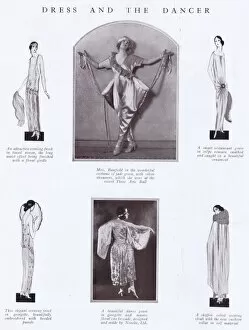 Images Dated 6th May 2016: Dress and the Dancer: four costume sketches and two costumes