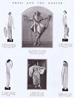 Images Dated 6th May 2016: Dress and the Dancer: four costume sketches and two costumes