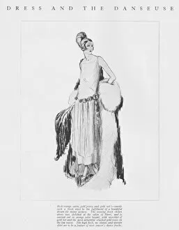 Images Dated 3rd May 2016: Dress and the Danseuse - a beautiful model sketched by G. Pe