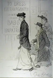 Frumpish Prints: To dress extravagantly in war is unpatriotic, WW1