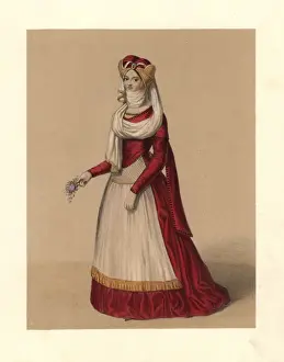 Veils Prints: Dress of the reign of Edward II, 1307-1327