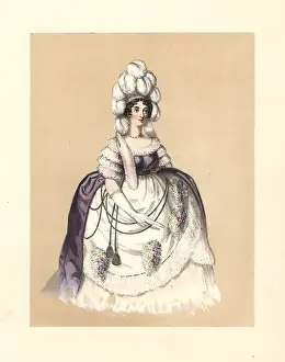Hooped Prints: Dress of the reign of George III, 1760-1820