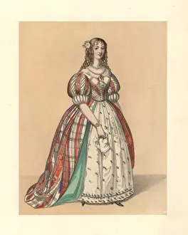 Dress of the reign of King George II, 1727-1760