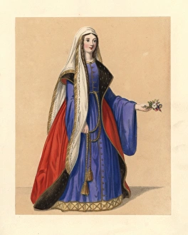 Dress of the reign of King Henry I, 1100-1135 Dress of the reign of King Henry I, 1100-1135