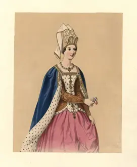 Jeweled Prints: Dress of the reign of King Henry VI, 1422-1461