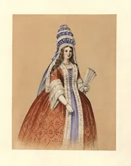 Dress of the reign of Queen Anne, 1702-1714