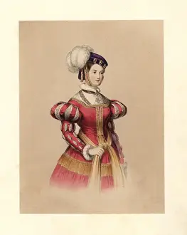Reign Prints: Dress of the reign of Queen Elizabeth I, 1558-1603