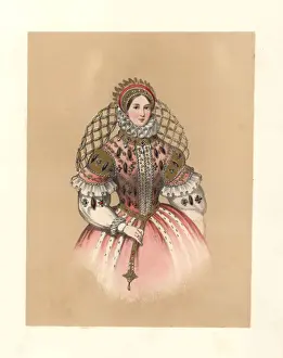 Elaborately Prints: Dress of the reign of Queen Elizabeth I, 1558-1603