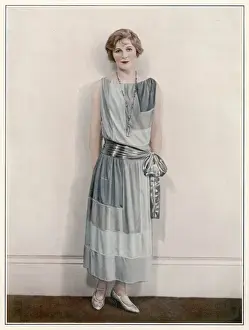 Dress & Silver Sash