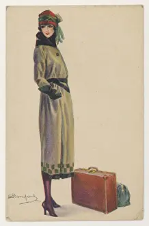 Luggage Prints: Dressed for Trip C. 1920