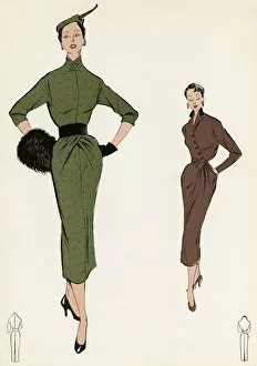 Buttoned Collection: DRESSES 1954