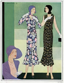 Images Dated 2nd May 2017: Dresses by Jane Regny fashions 1930