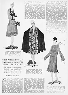 Illustrating Prints: Three dresses from Lanvin illustrating the widening