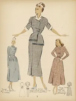 Waists Prints: Dresses Late 1940S