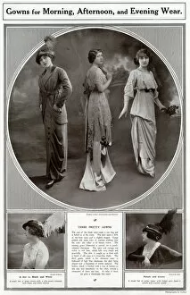 Images Dated 6th October 2016: Dresses for morning, evening and afternoon wear 1913