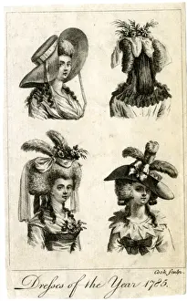 Headgear Prints: Dresses of the Year 1785