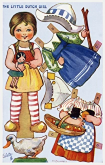Images Dated 26th January 2016: Dressing doll. Little Dutch Girl