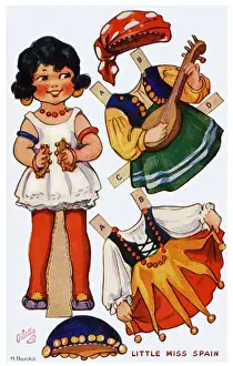 Dressing doll. Little Miss Spain