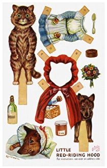 Images Dated 26th January 2016: Dressing doll. Red Riding Hood