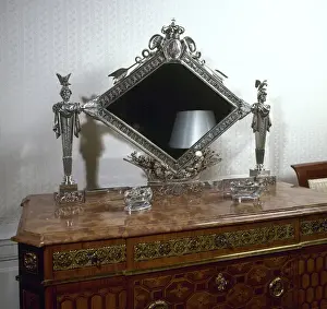 Reflected Prints: Dressing table. Royal Palace of El Pardo. Spain