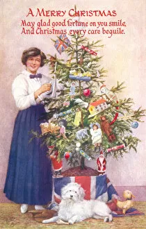 Images Dated 1st December 2019: Dressing the Xmas tree