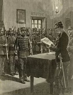 Dreyfus Collection: Dreyfus Charged Dec 1894