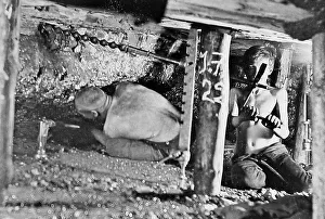 Seam Prints: Drillin hole in a two foot coal seam