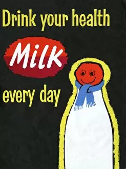 Images Dated 23rd November 2016: Drink Milk poster
