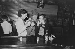 Louisiana Prints: Drinking at the bar, saloon, Raceland, Louisiana