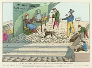 Cafe Prints: Drinking outside a cafe