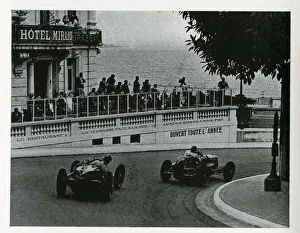 Ahead Gallery: Two drivers on the Monaco Grand Prix circuit