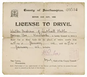 Issued Prints: Driving Licence
