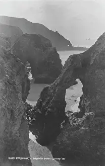 Perranporth Prints: Droskyn Point, Perranporth