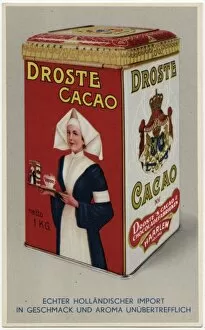 Images Dated 24th June 2016: Droste Drinking Chocolate Tin - Haarlem, The Netherlands